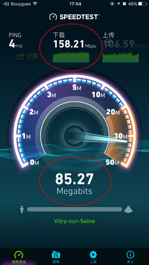 Speed test mobile